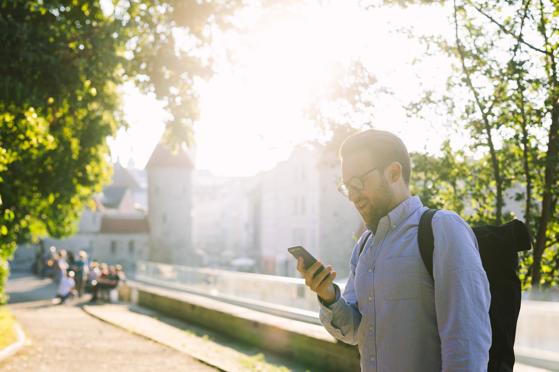 man on a phone